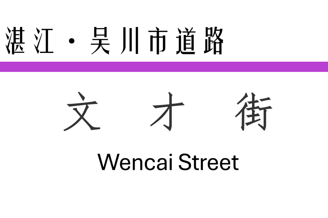 文才街(中國廣東省湛江市境內道路) 文才街(中國廣東省湛江市境內道路)