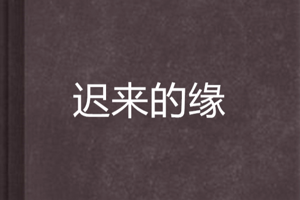 遲來的緣 遲來的緣