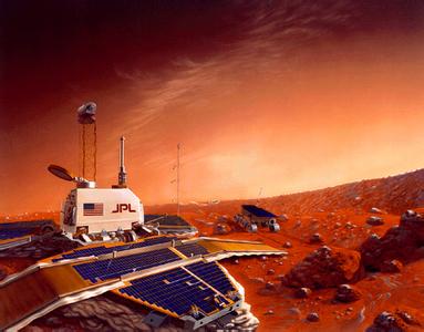 火星探路者探測器著陸