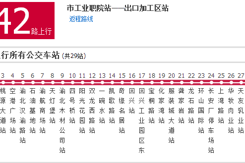 重慶公交642路 重慶公交642路