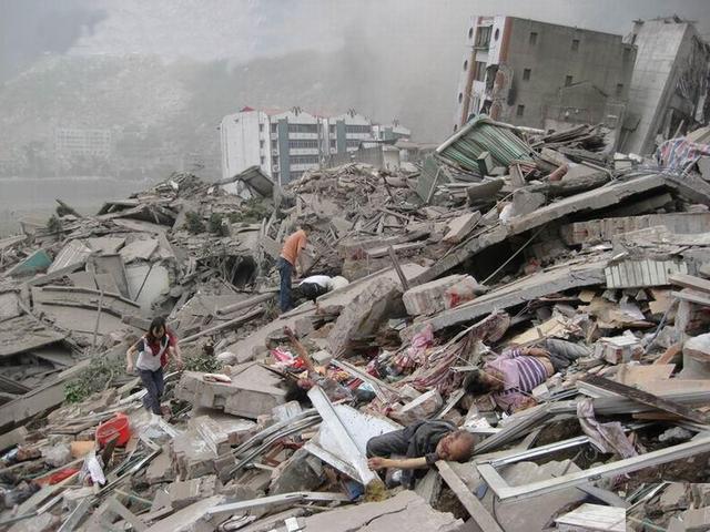 中國四川省汶川大地震