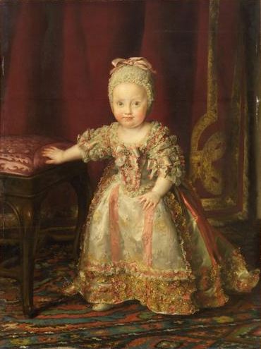幼年時的瑪麗亞·特蕾莎，1773年