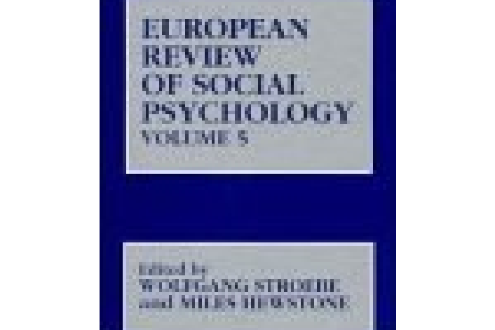 European Review of Social Psychology European Review of Social Psychology