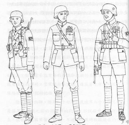 德械師士兵和下級軍官服飾
