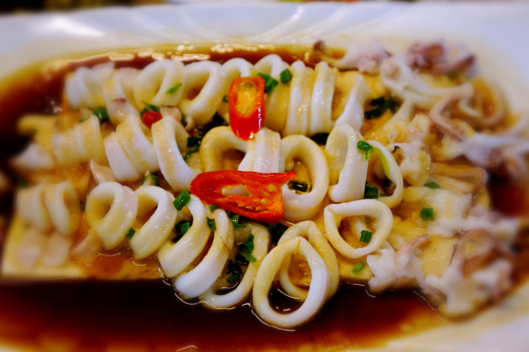 豆腐釀鮮魷 豆腐釀鮮魷