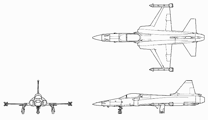F-20三面圖