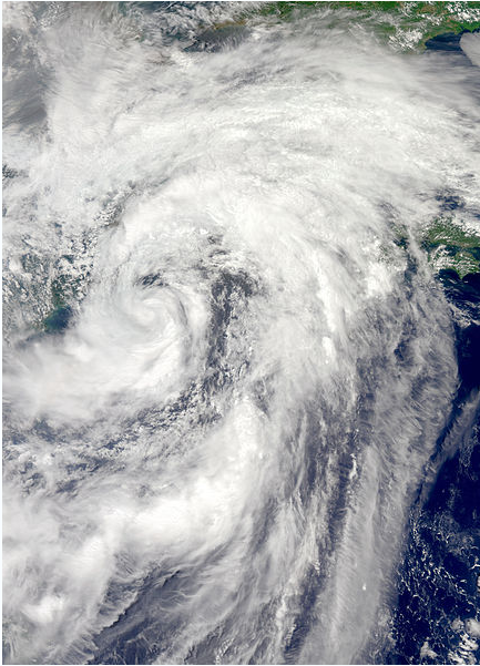 強熱帶風暴米雷 衛星雲圖