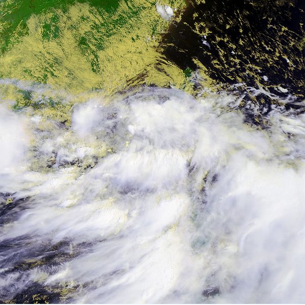 熱帶風暴蝴蝶衛星雲圖