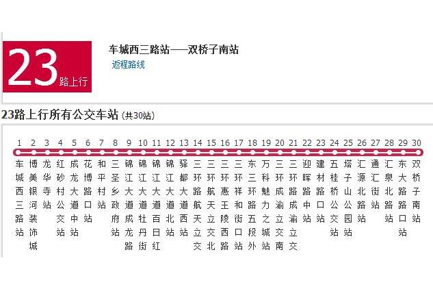 成都公交23路 成都公交23路