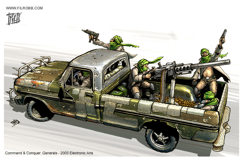命令與征服：將軍的衝鋒車概念畫