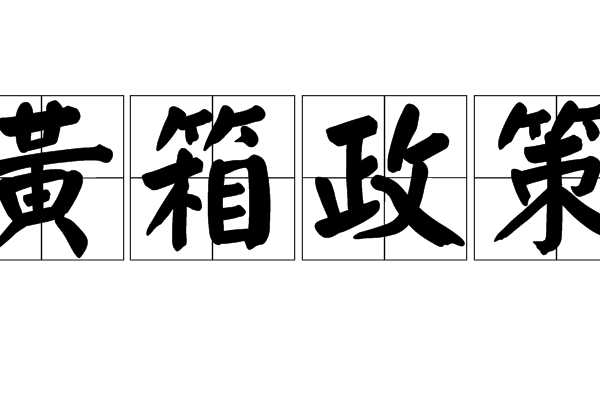 黃箱政策 黃箱政策