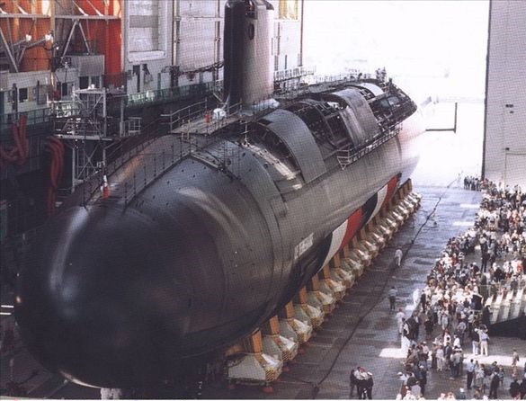 凱旋級戰略核潛艇整體組裝