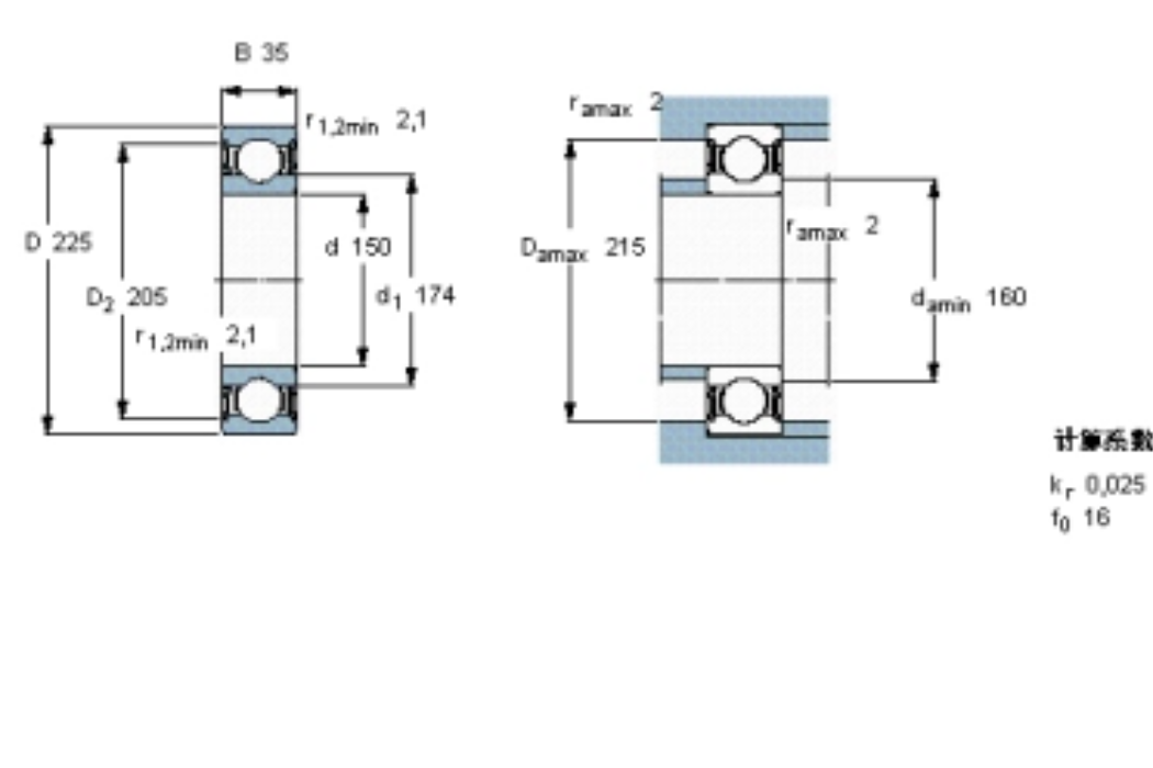 SKF 6030-2RS1軸承 SKF 6030-2RS1軸承