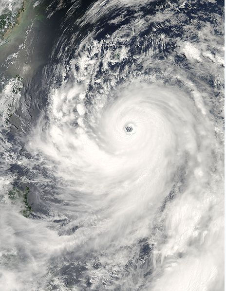 超強颱風萬宜衛星雲圖