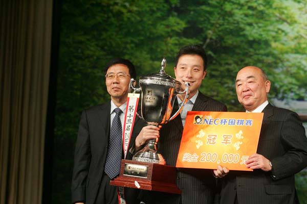 古力獲得第13屆NEC杯冠軍