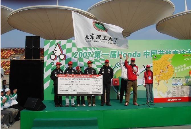 2007年獲得第一屆中國節能競技大賽冠軍