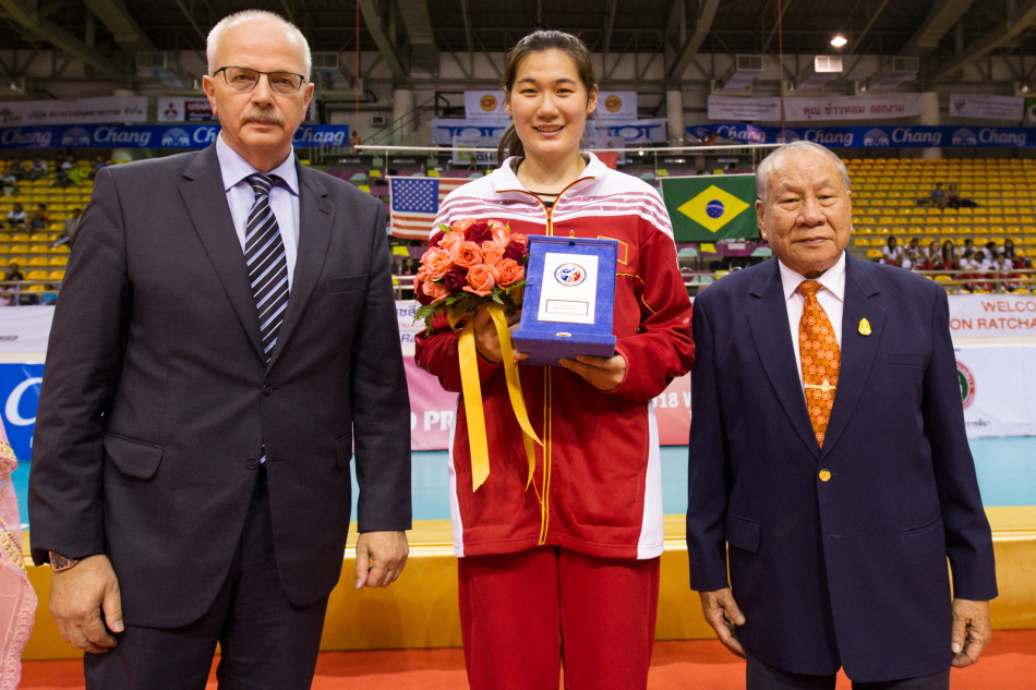 王雲璐獲2013年U18女排賽最佳主攻