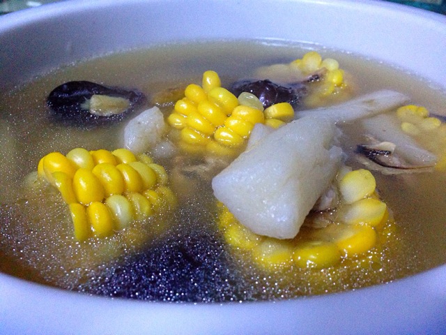 山藥玉米淡菜湯