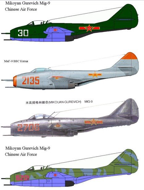 米格-9戰鬥機塗裝