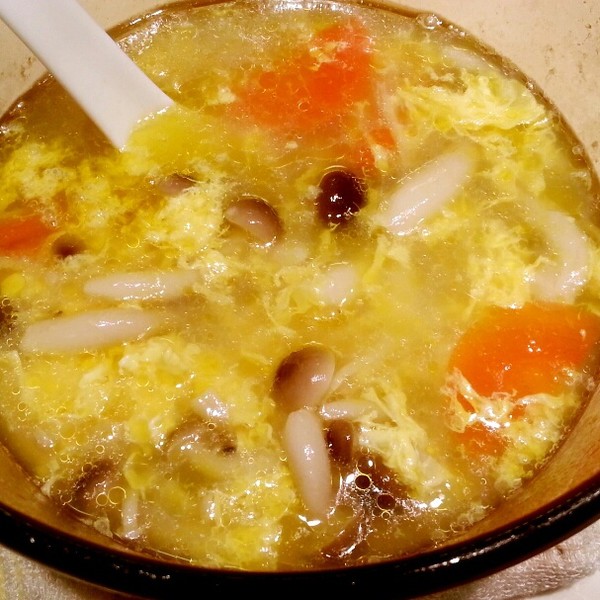 西紅柿蘑菇雞蛋湯