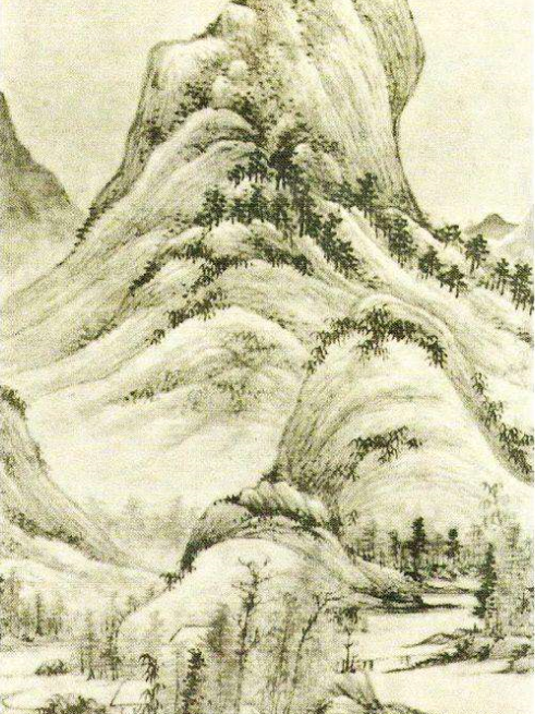 秋林草亭圖 秋林草亭圖