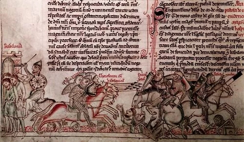 中世紀手抄本上的拉佛比埃戰役