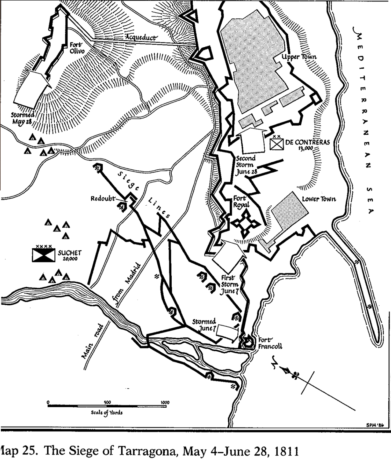塔拉戈納圍城戰地圖