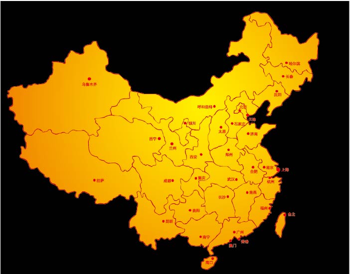 中國鑲嵌構造網