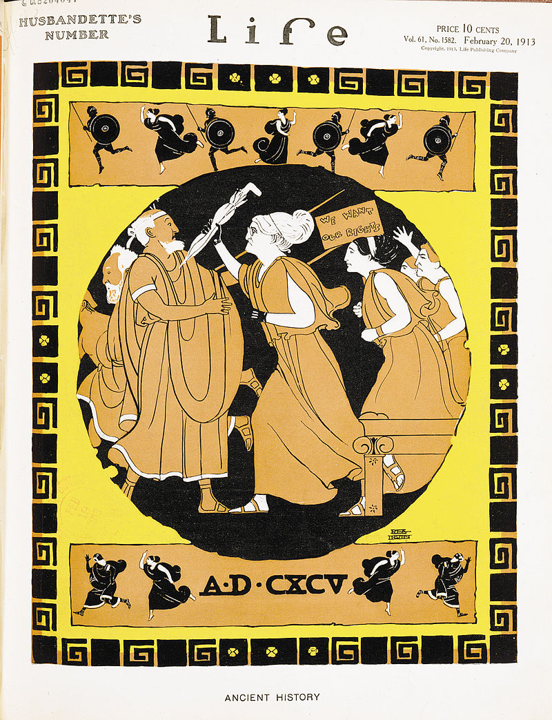 1913年《生活》封面，安東尼領導女權運動
