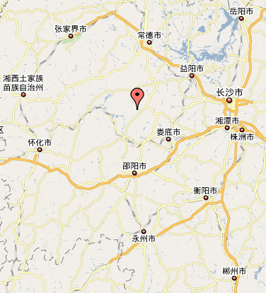 樂安縣在湖南省的位置