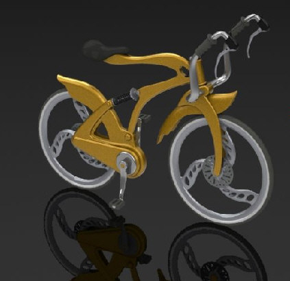 SolidWorks渲染的腳踏車