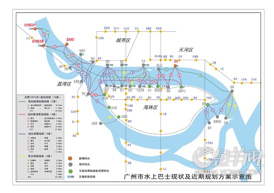 廣州水上巴士線路圖