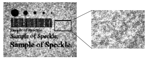 圖2 典型雷射散斑圖像