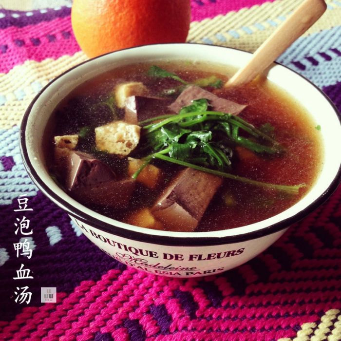 豆泡鴨血湯 豆泡鴨血湯
