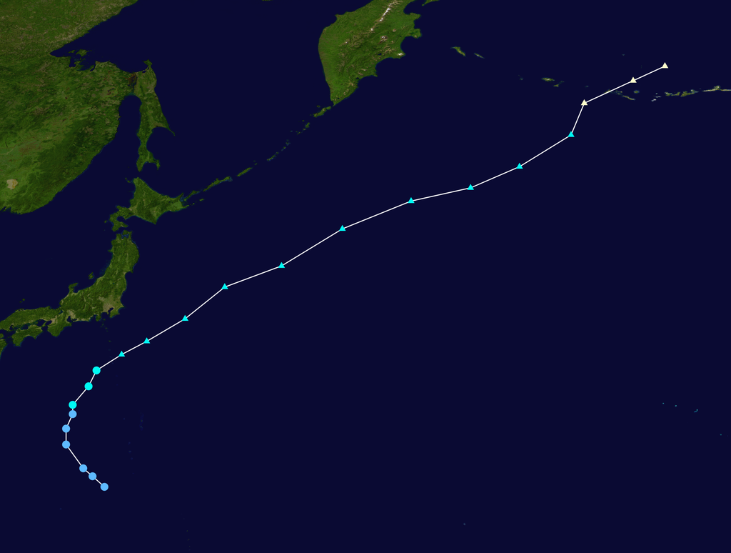 2002年第19號颱風“薔薇”路徑圖