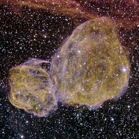 大麥哲倫星雲內發現兩個超新星爆炸遺蹟