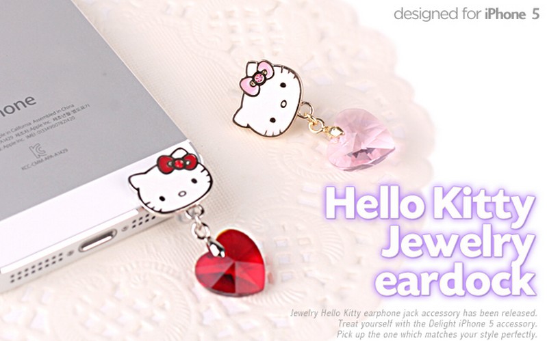 Hello kitty 防塵塞 iphone5專用