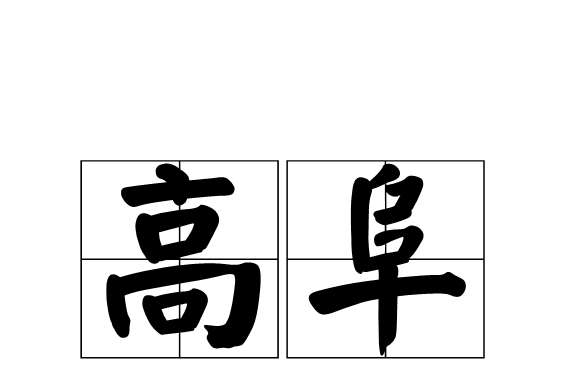 高阜(漢語辭彙) 高阜(漢語辭彙)