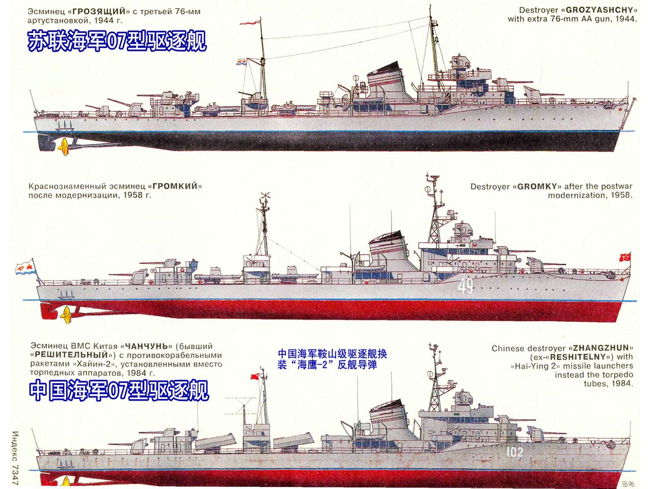 07型驅逐艦線圖2