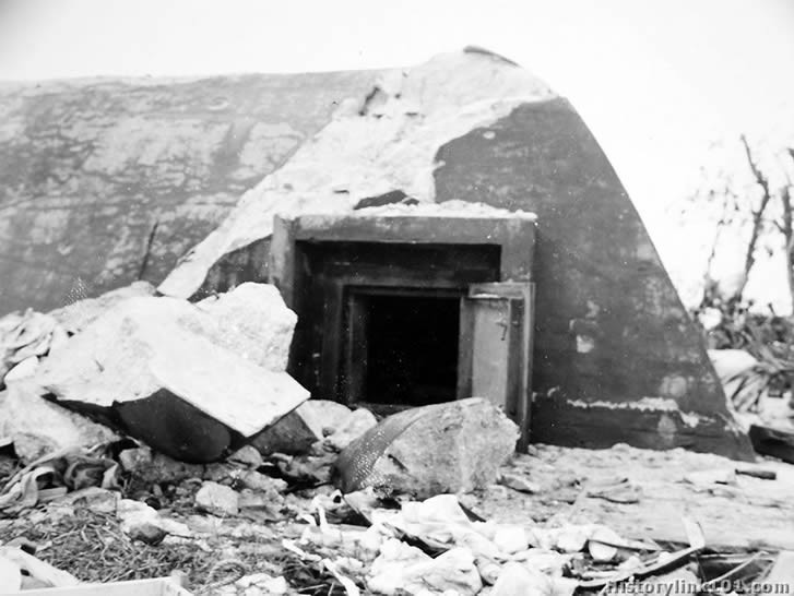 被炸毀的日軍儲藏室