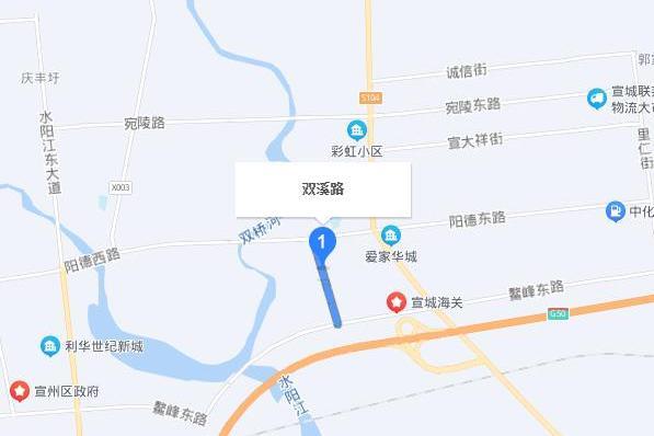 雙溪路(安徽省宣城市城區境內道路) 雙溪路(安徽省宣城市城區境內道路)