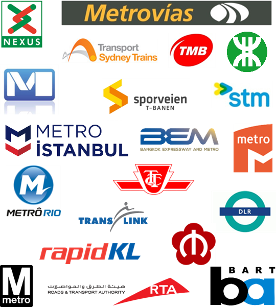軌道運輸標竿聯盟成員（截至2019年3月）