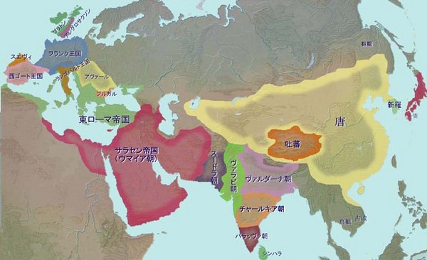 唐朝初期的亞洲