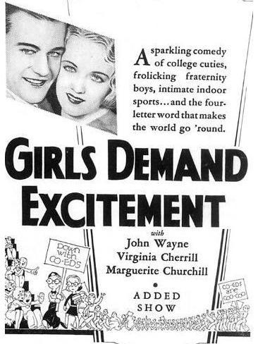 Girls Demand Excitement Girls Demand Excitement