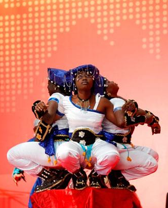 濃郁非洲民族風情的舞蹈