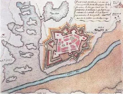 近代早期的 富恩特拉維亞城市地圖