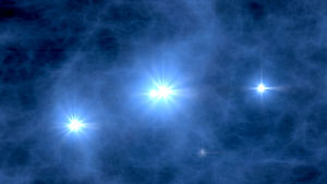模擬在大爆炸4億年後第一顆恆星的影像