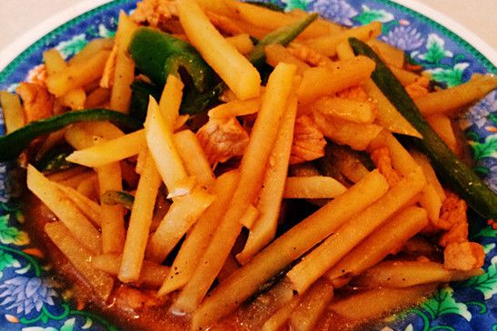 蔥燒土豆條