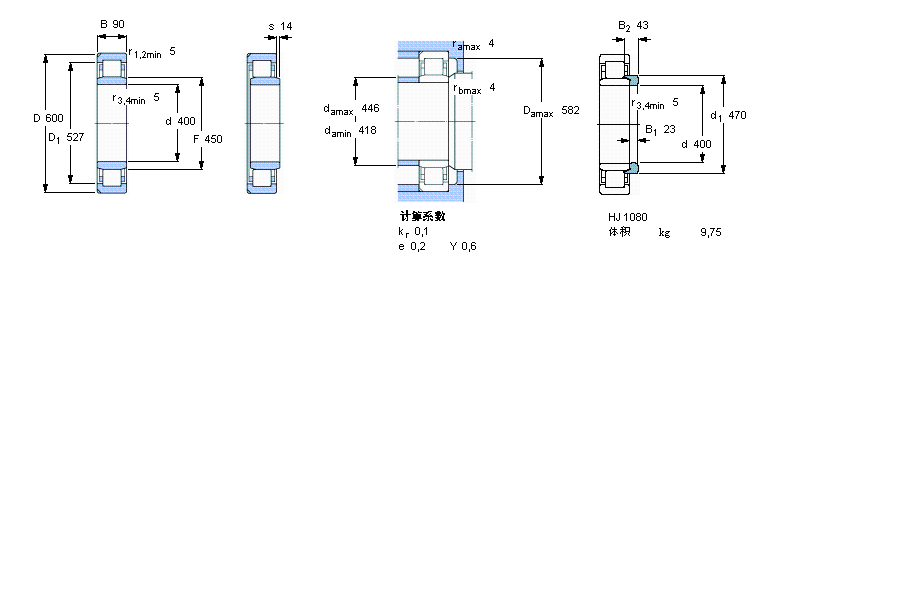 SKF NU1080N2MA軸承 SKF NU1080N2MA軸承