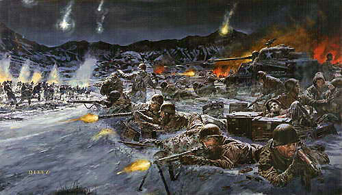 美軍繪製的砥平里之戰(油畫)